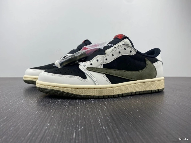 Rep TBK Low Travis 1 Olive Scott WMNS OG x Air Jordan DZ4137-106 0814